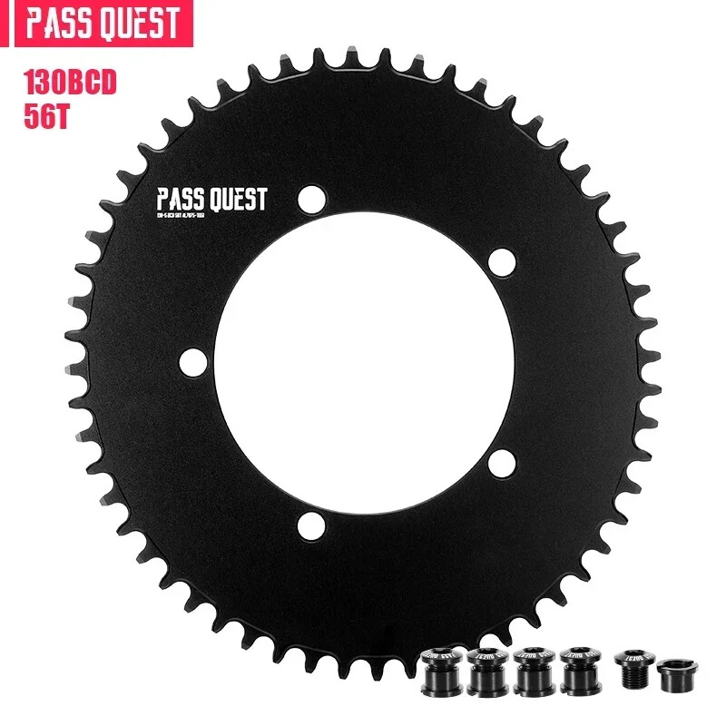130 Bcd Round/Oval Chainring 42-60T 5 Arms Chain Ring for Bicycle Crankset