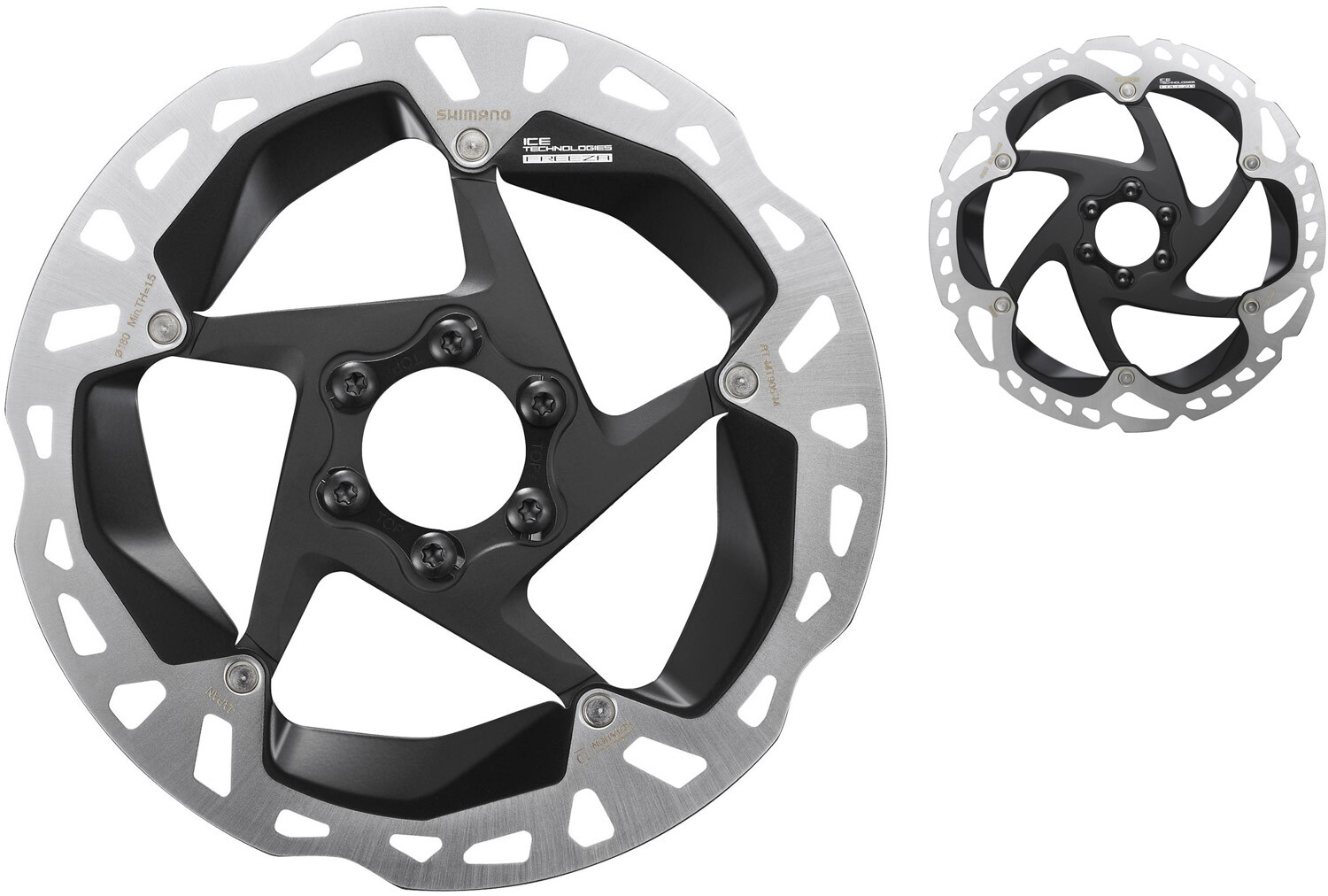 SHIMANO XTR RT-MT905 6-Bolt Disc 180/203mm Brake Rotor ICE TECHNOLOGIES FREEZA