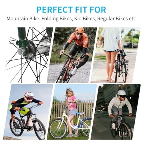 12PCS Bicycle Axle Nuts and Safety Washers, 3 Size M8 M9.5 M10 Bike Wheel Nut…