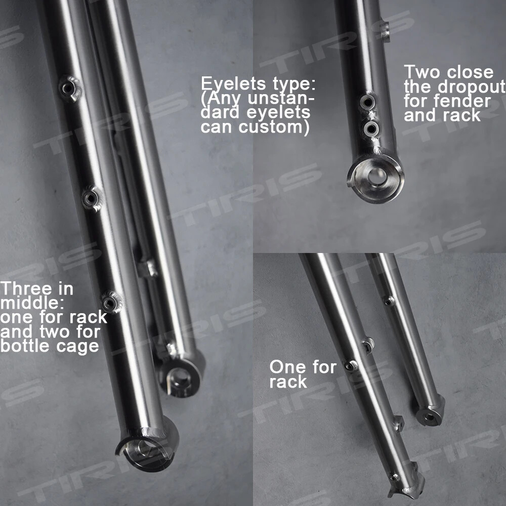 TIRIS QC6 Titanium 29 Fork For Gravel Road Bike 700C Road Bicycle Accessories