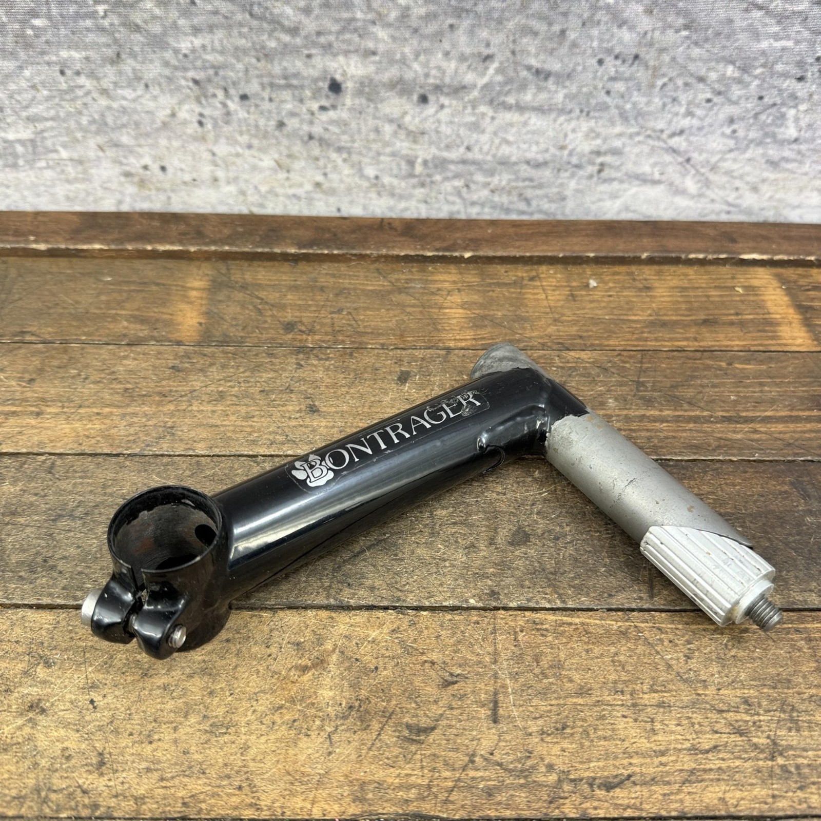 Vintage Bontrager Quill Stem 25.4 Clamp 22.2 130mm Black 1″ 90s MTB Gravel