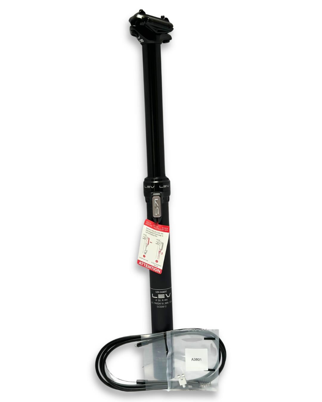 KS LEV 30.9x175mm Internal Dropper Seatpost Stealth MTB New L485