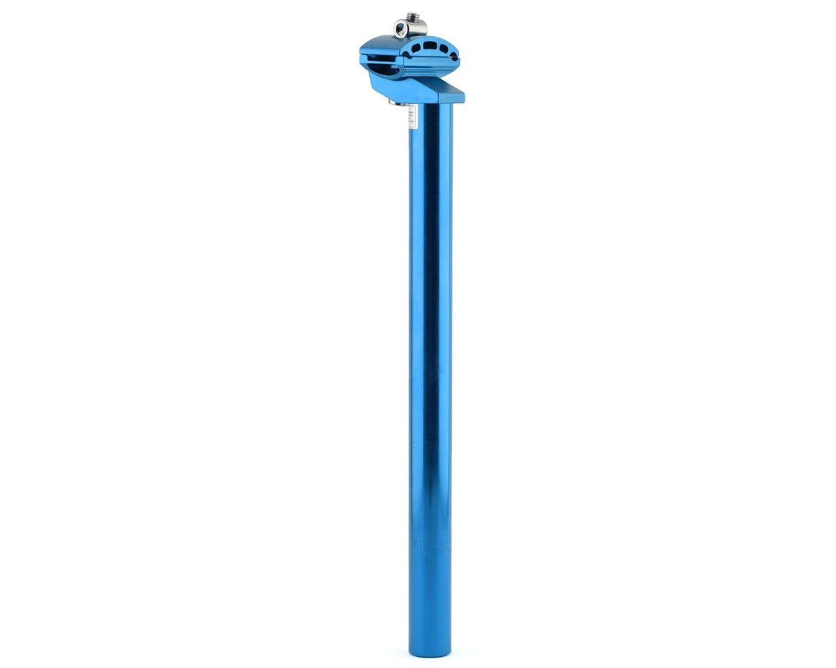 MCS ALLOY MICRO-ADJUST 25.4mm x 350mm SMOOTH SEATPOST BLUE