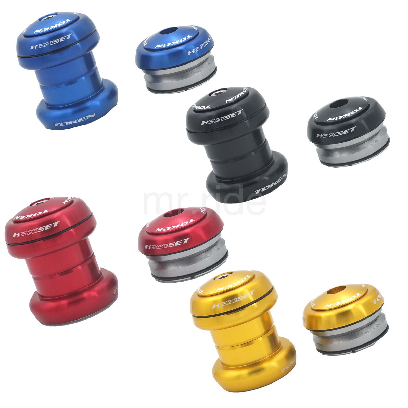 New TOKEN TK060 Heggset 1-1/8″ Threadless/Integrated Headset Black/Red/Blue/Gold