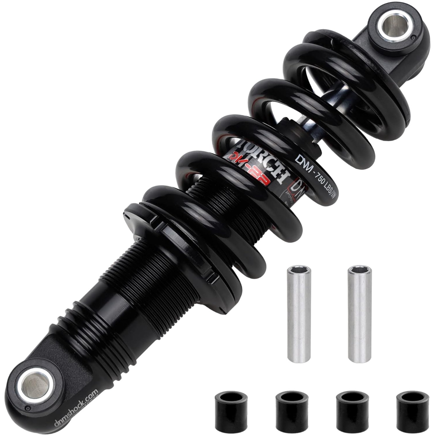 Advanced 165mm Coil Spring Rear Shock Absorber for Mountain Bikes – Black Finish