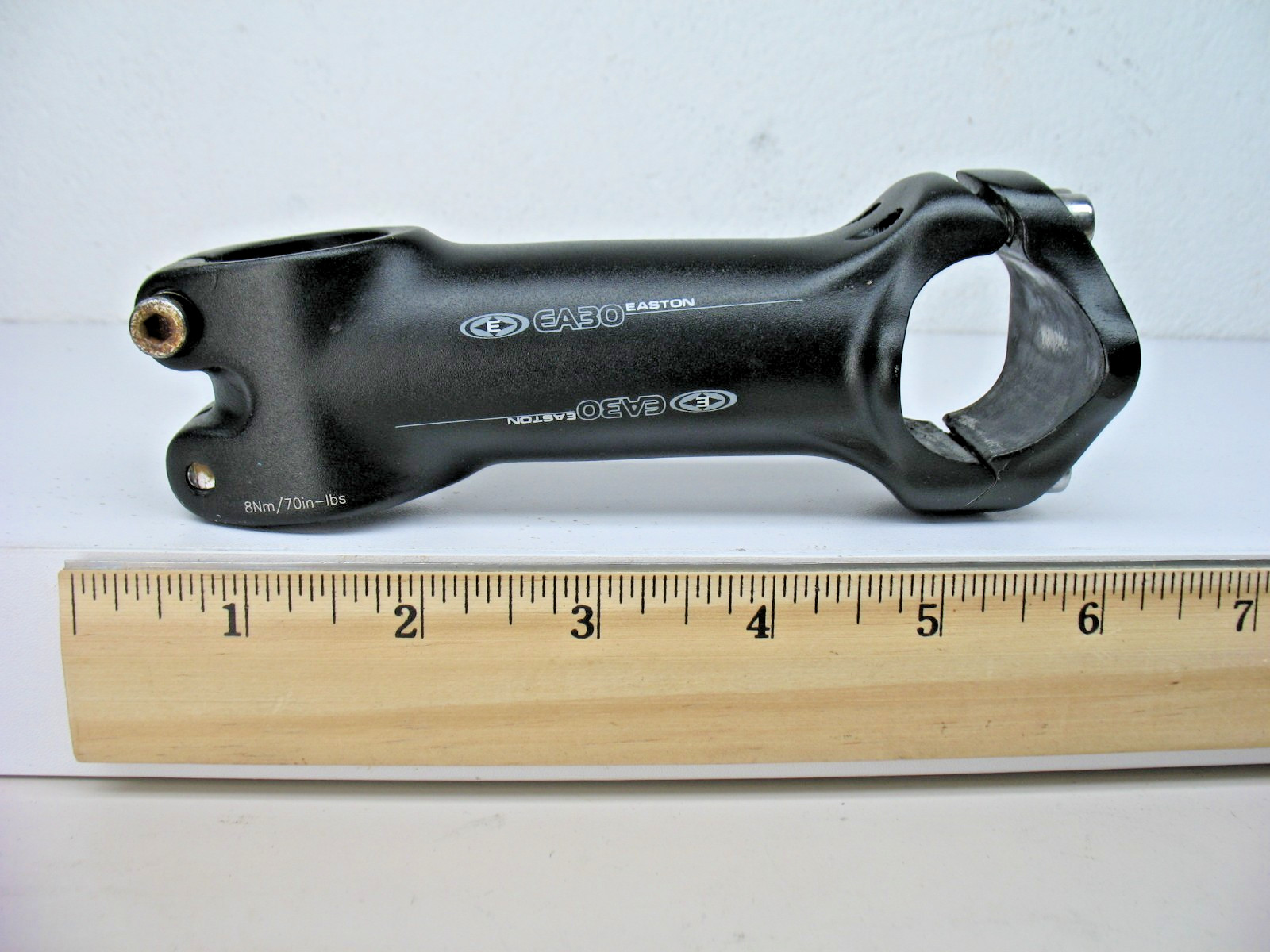 Easton EA30 Black Aluminum Threadless Stem 105mm 6° 31.8 1-1/8″ – USED
