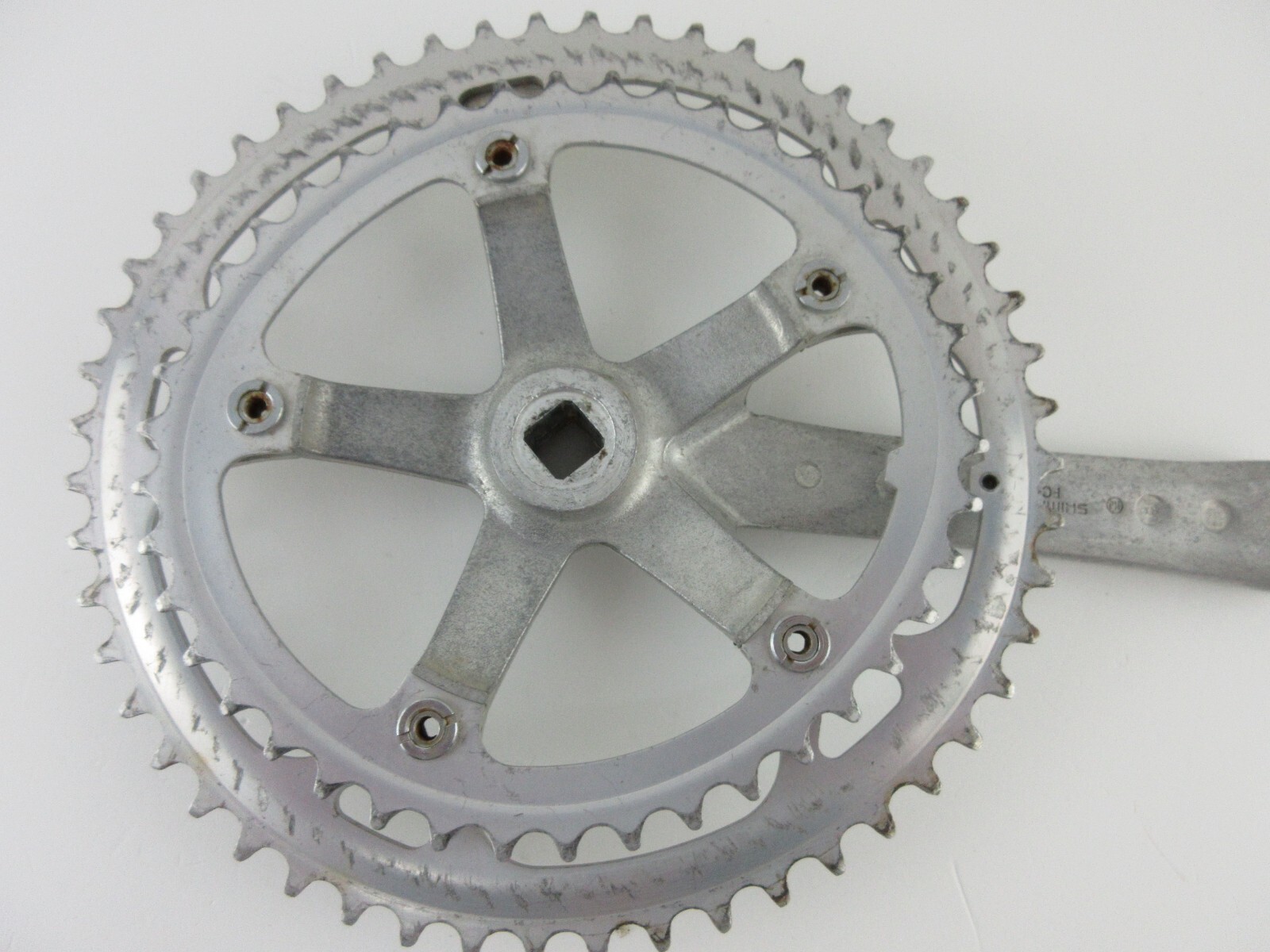Vintage Shimano Biopace Crankset FC-B126 170mm 52/42t Double Road Bike