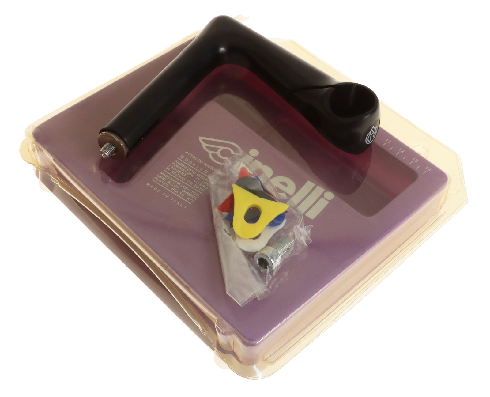 Cinelli 1″ X/A 22.2mm Quill Stem 115mm 26.4mm Clamp Black -17° XA NEW NIB NOS
