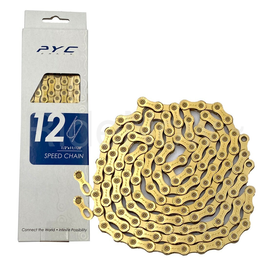 PYC SP1202 Bicycle Bike 12 Speed Chains fit KMC X12/Shimano/Campy/Sram 126L Gold