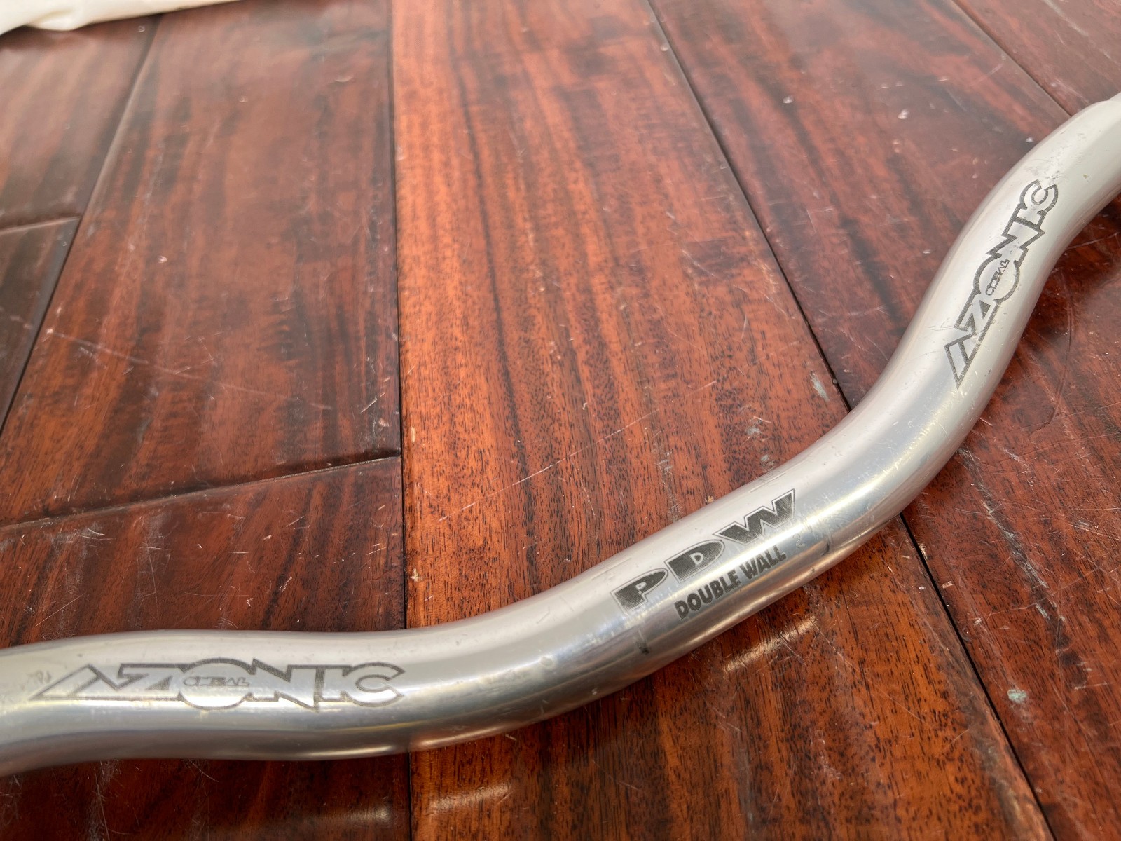 Vintage Azonic ONeal PDW Double Wall Riser Handlebar Silver 25.4 645mm Retro MTB