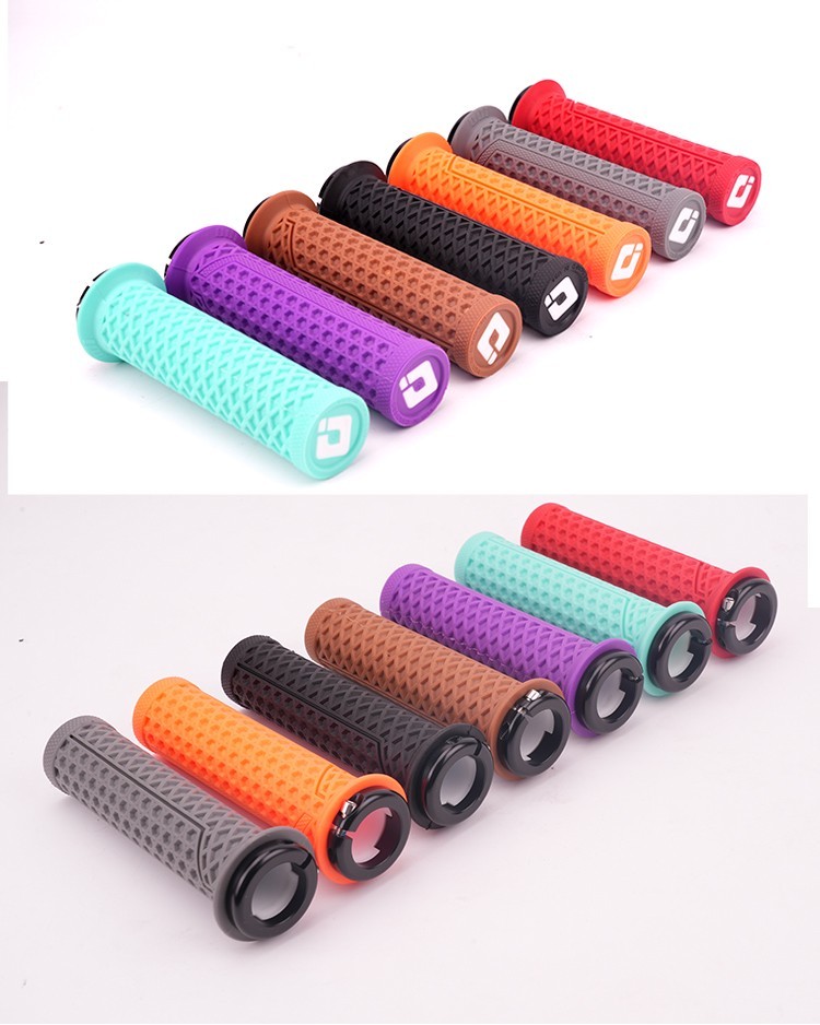 ODI Vans V2.1 Lock On Flanged Grips MTB Bike Black Red Blue Gum Graphite Purple