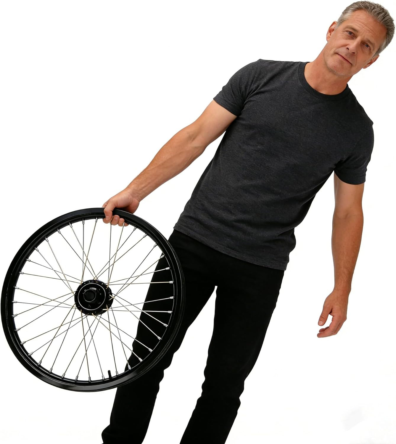 2-Pack Motorcycle Rim Tape, Heavy-Duty Rubber Rim Strip with Pre-Cut Valve Hole,