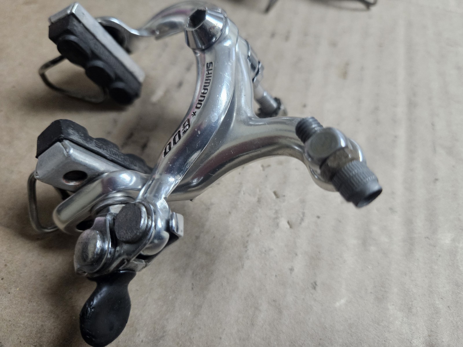 Vintage Shimano 600EX BR-6200 Arabesque Caliper Brakeset, single pivot, nutted