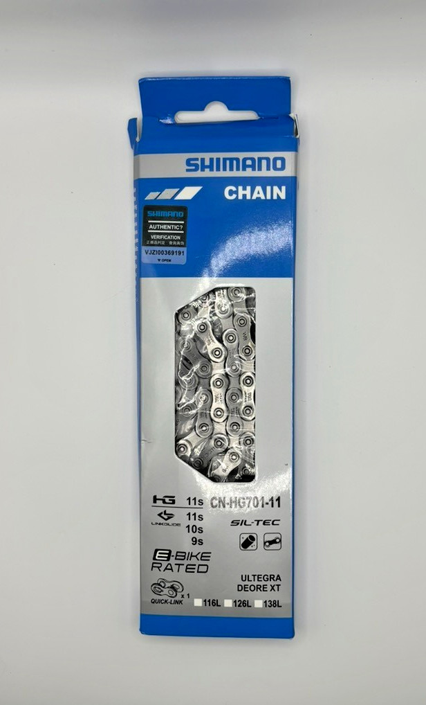 Shimano HG701 11-Speed Bike Chain 116L Ultegra Deore XT Quick-Link 116-Links