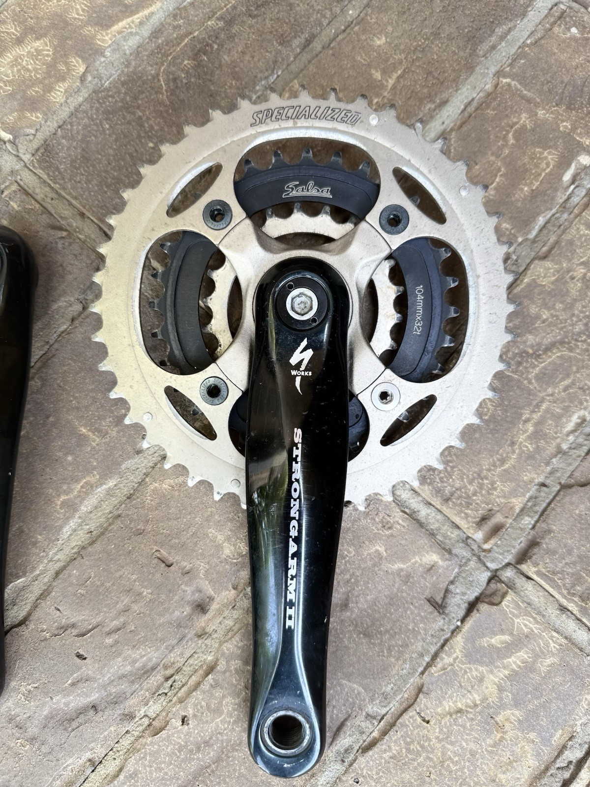 Specialized S-Works Strong Arm II Square Taper Triple Crankset 170 104BCD Salsa