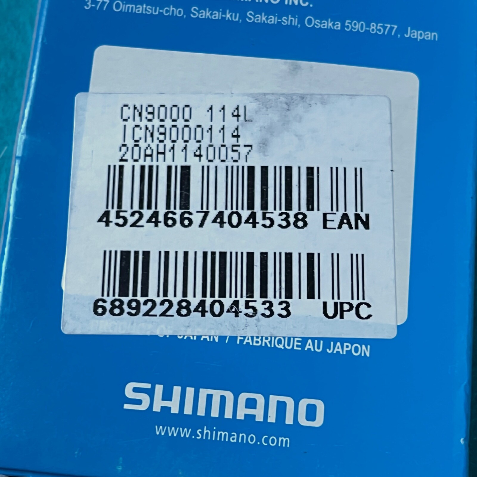 Shimano Dura Ace And XTR CN-9000 HG-EV 11S Chain New In Box Sil-Tec New Chain