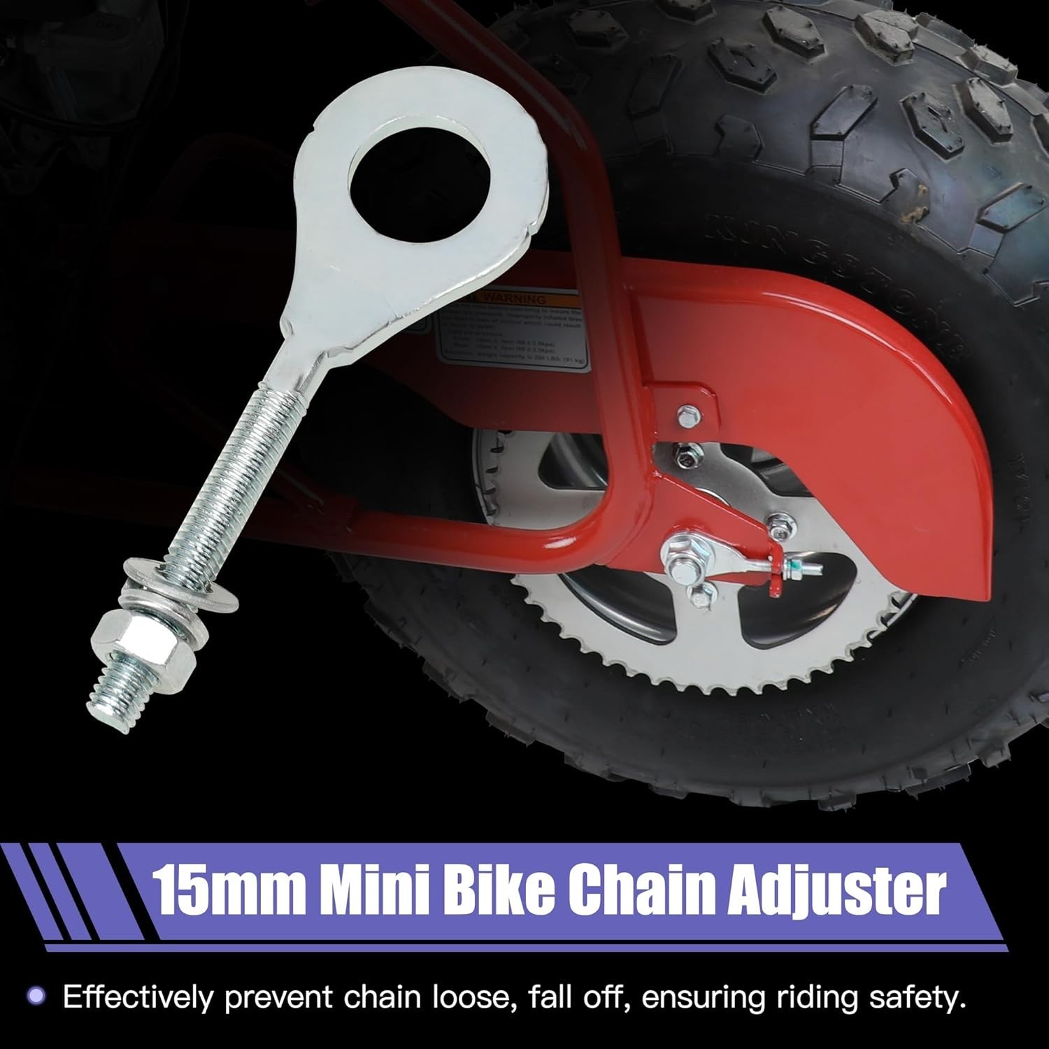 14Mm 285Mm Rear Axle Kit with 300Mm Mini Bike Front Axle Nut Compatible with Col