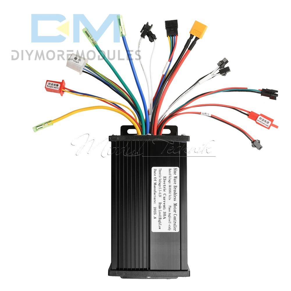 36V48V64V 30A Sine Wave Brushless Motor Controller 750-1500W Driver S866 LCD