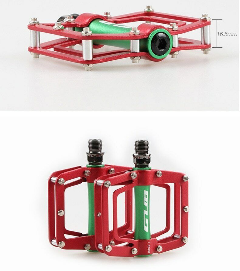 Cycling Pedals Aluminum Alloy Platform CR-MO 9/16″ DU Sealed Bearing Pedal