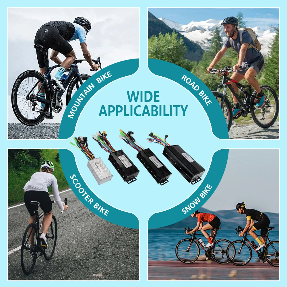 Electric Bike Three-Mode Sine Wave 36V 48V 17A-40A Controller with LCD Display
