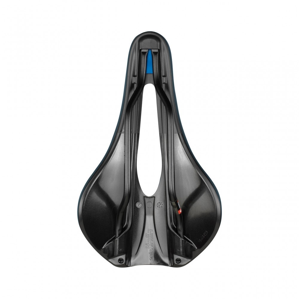 Selle Italia saddle NOVUS BOOST EVO GRAVEL TM SUPERFLOW L3 145 mm BLUE MN rails