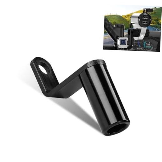Motorcycle Conversion Bracket, Rearview Mirror Extension Rod 1 PC Black
