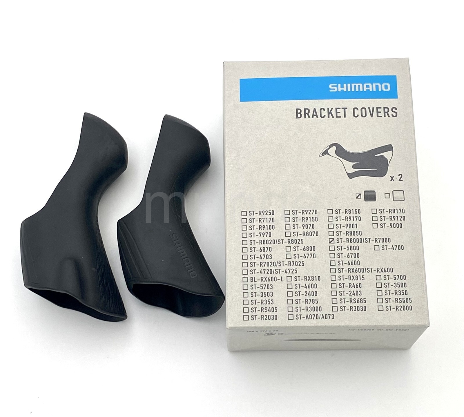 Shimano ULTEGRA ST-R8000 Bracket Cover/Hoods Set Black fit ST-R7000 Y0DK98010