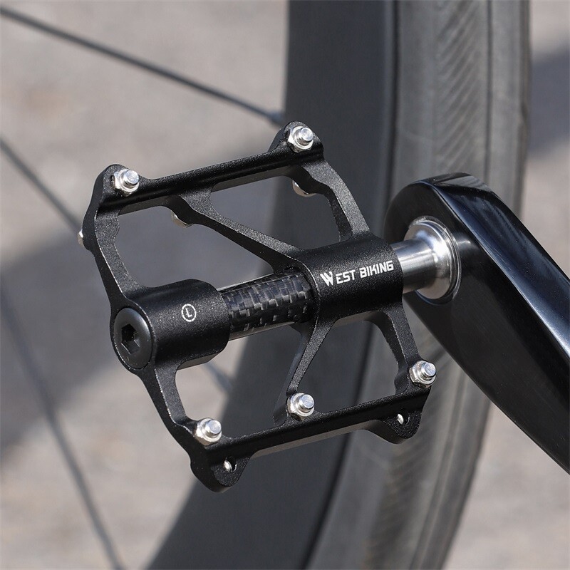WEST BIKING Ultralight Road Bike Pedals Aluminum 3 Bearings Bicycle Pedals