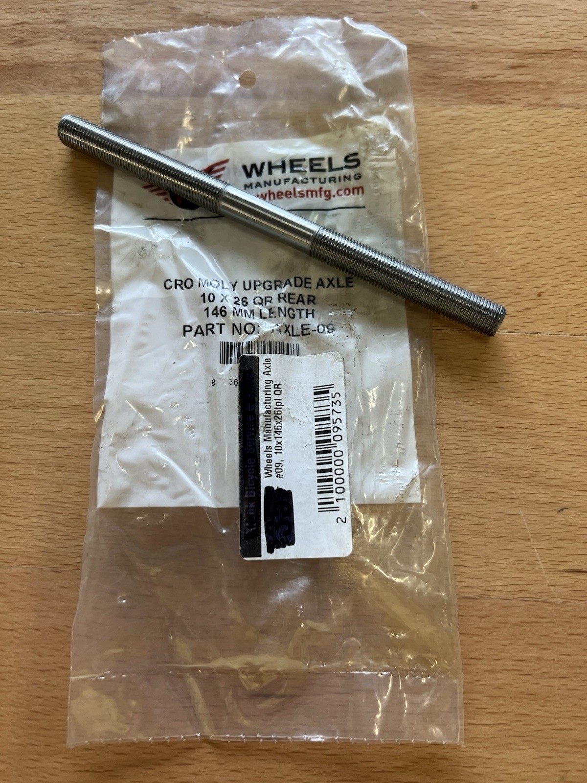 Wheels Manufacturing AXLE-09 Cro Moly Upgrade Replacement 10 x 26 QR 146mm Rear
