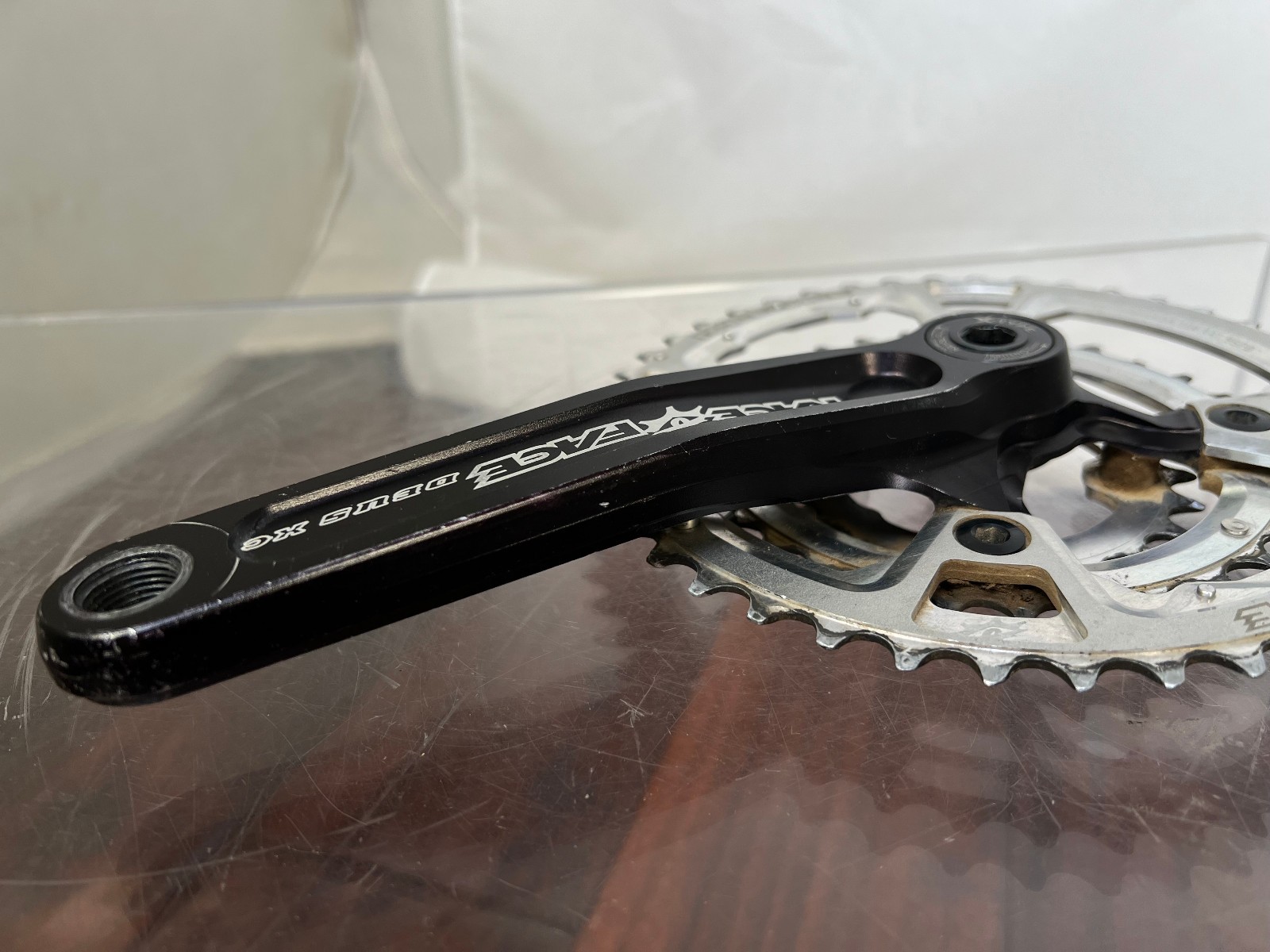 Race Face Deus XC Crankset – Vintage Retro MTB Triple Chainrings w/BB 170mm