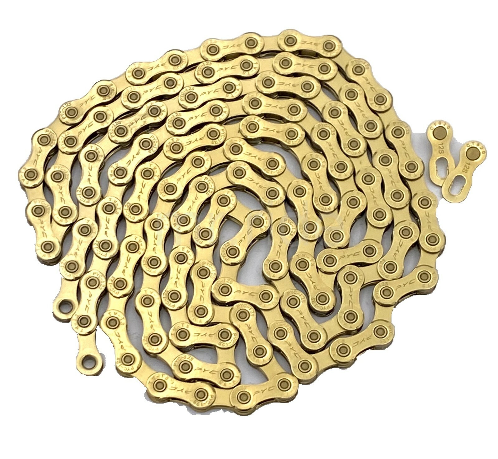 PYC Light Weight Bike 12 Speed Chains fit KMC X12/Shimano/Campy/Sram 126L Gold