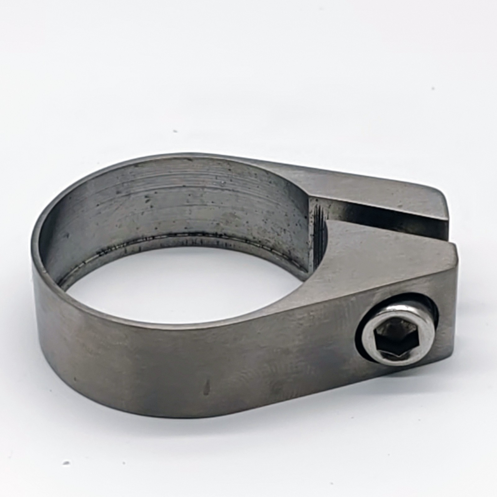 Titanium Seatpost Clamp Bike Bicycle GR5 Ti6Al4V 31.8/34.9mm Raw Color
