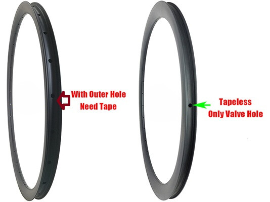 700C Road Gravel Bicycle Carbon Rim 39mm Deep 31mm Wide Tubeless Clincher