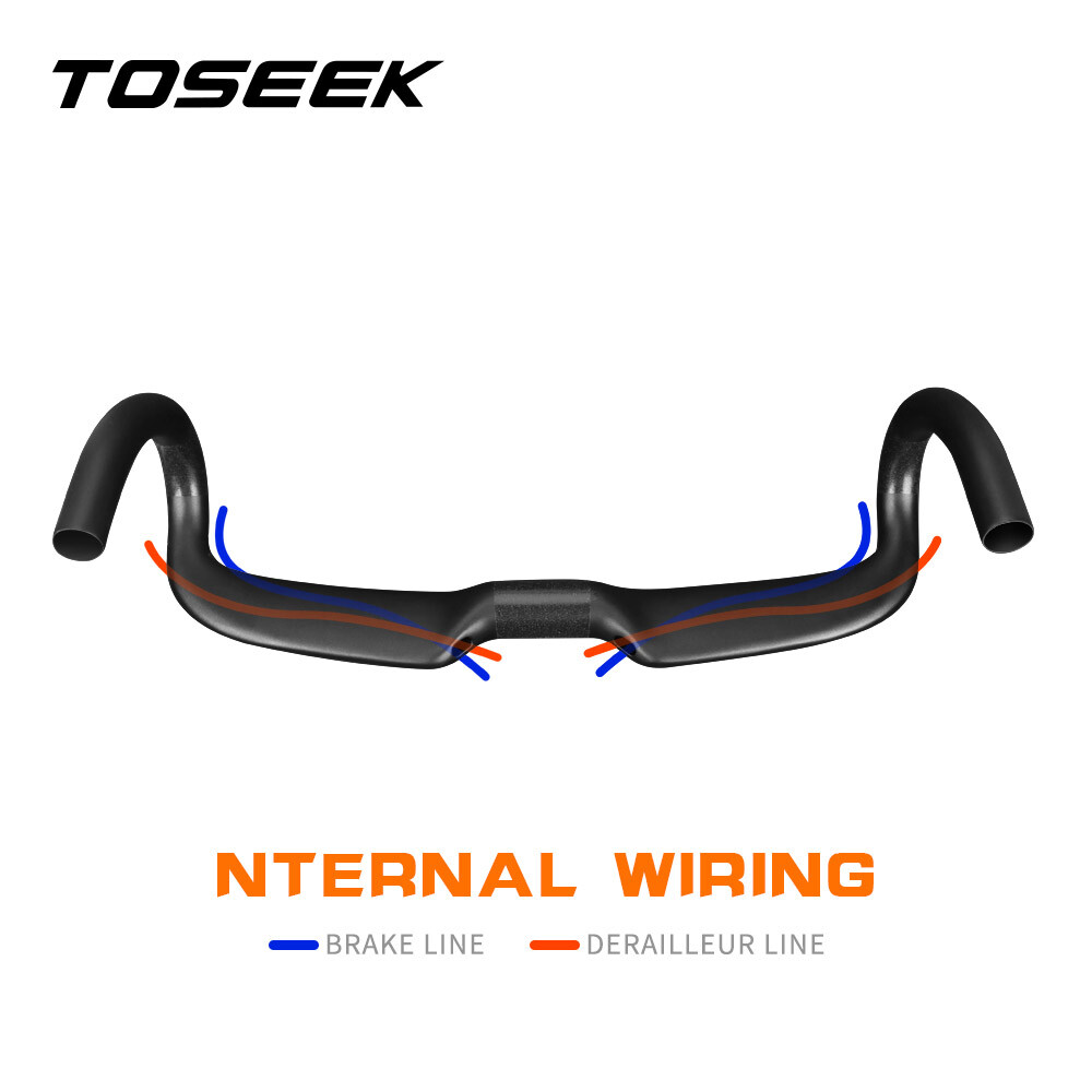 Carbon Fiber Bicycle Handlebar Road Bike Racing Aero Drop Bar 31.8*400/420/440mm