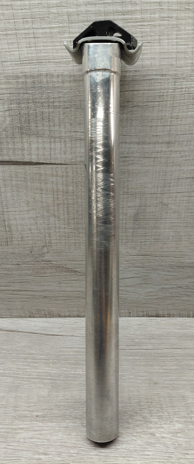 Vintage American Classic Equipment Aluminum Seatpost 26.8mm 300 mm Silver/Black