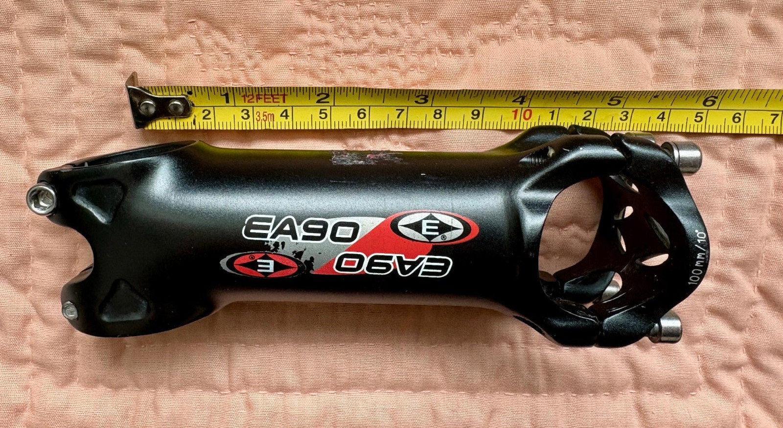 Easton EA90 Black Threadless Stem 31.8 x 100 mm Aluminum Alloy