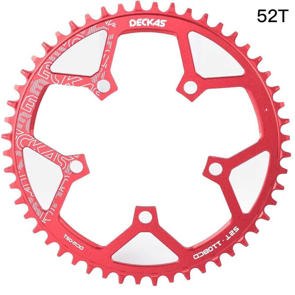 Road Bike Narrow Wide 110BCD Chainring 36T To 52T Crankset Tooth Plate Parts Red