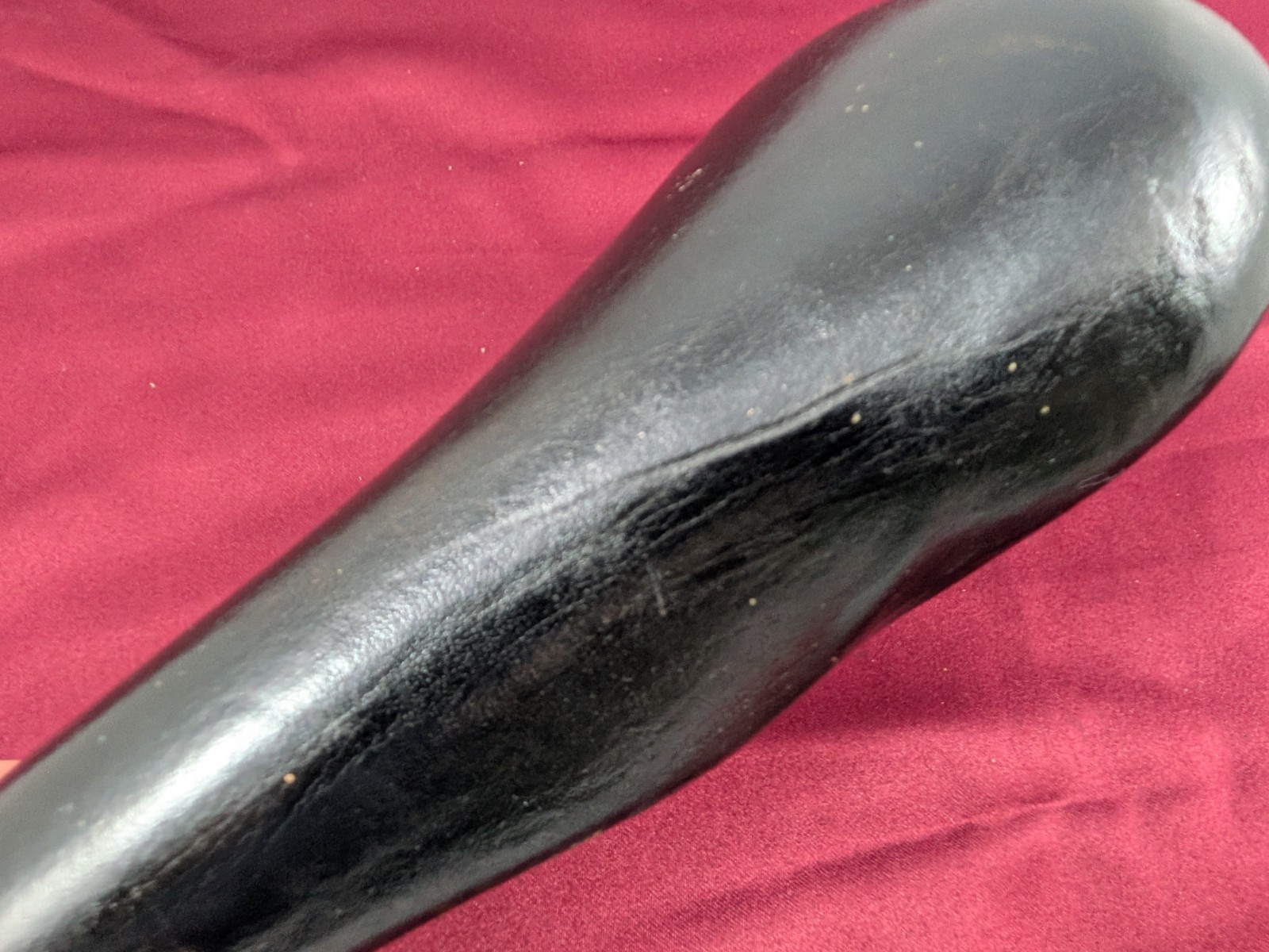 Unbranded Leather Bicycle Saddle Black 27x15cm SA29