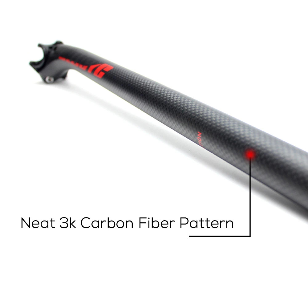 ULLICYC Carbon Fiber Seatpost 27.2/30.8/31.6mm 400mm Offset MTB Road Bike