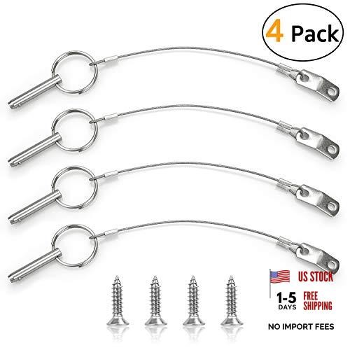 Bimini Top Pins – Diameter 0.25 Inch – Total Length 1.49 Inch – Quick Release
