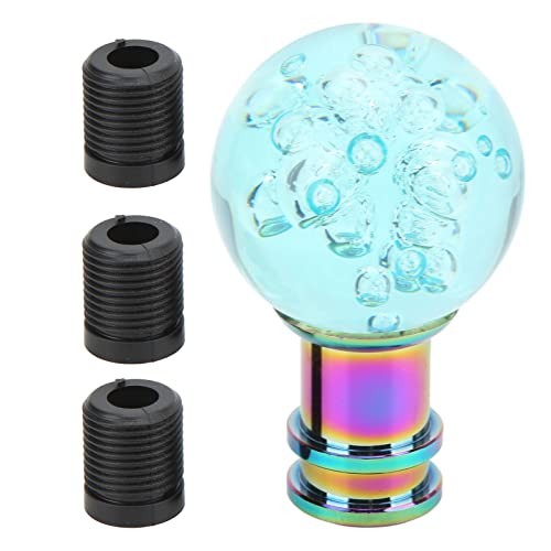 Gear Shift Knob, Universal Acrylic Transparent Bubble Shifter Head Light Blue