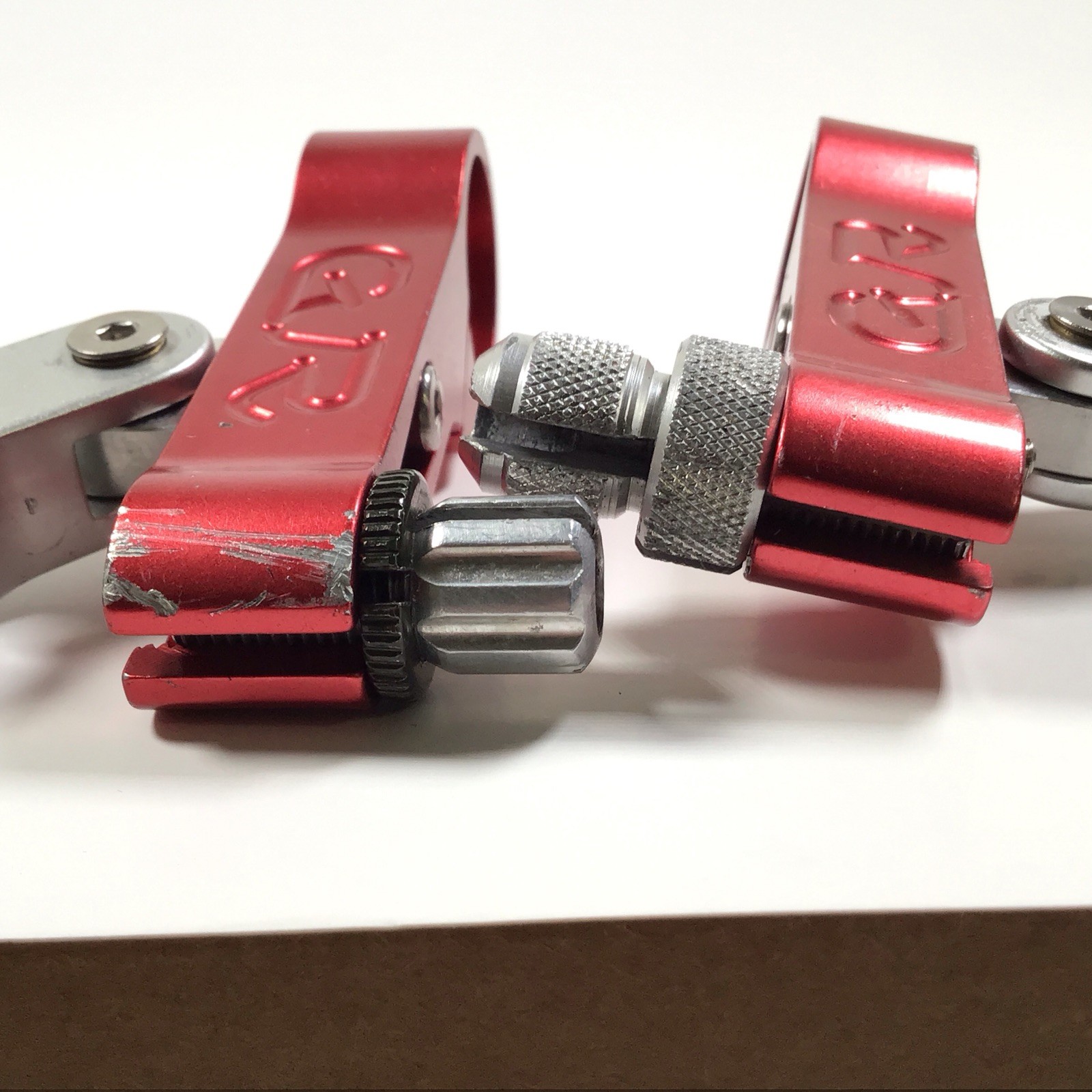 Gravity Research Power Plant Brake Lever Set Cantilever Red Vintage MTB Grafton