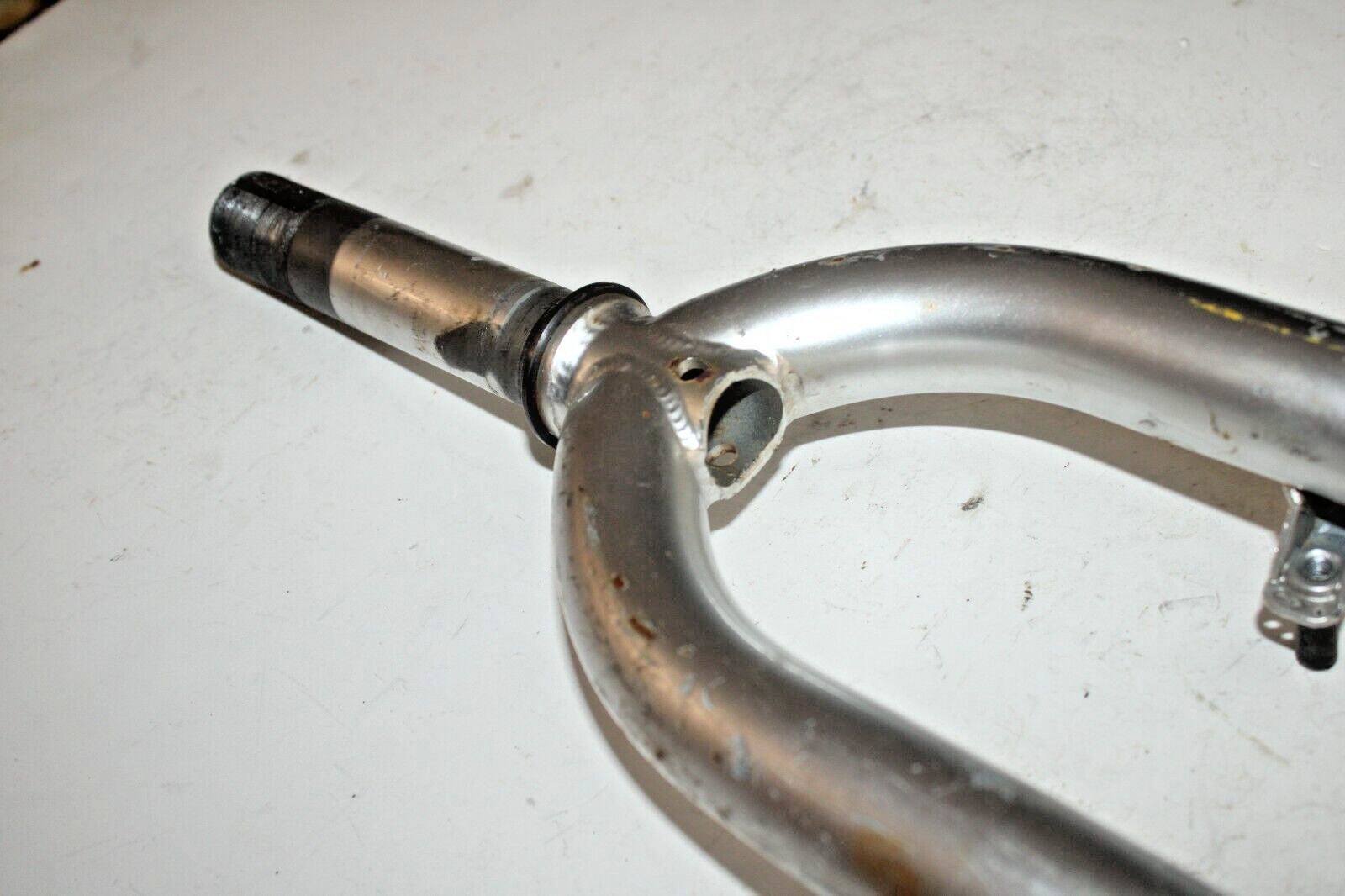 24″ Kids MTB Bike Fork 11/8″ Threaded 135mm 1070g Steel Canti Silver USA Ship
