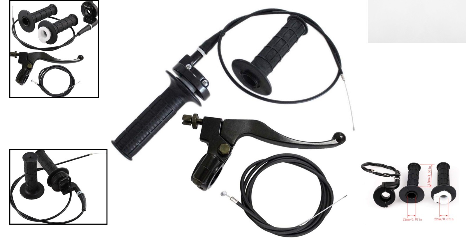 Modern Brake Lever & Throttle Cable Kit for Enhanced Control on Dirt Bikes