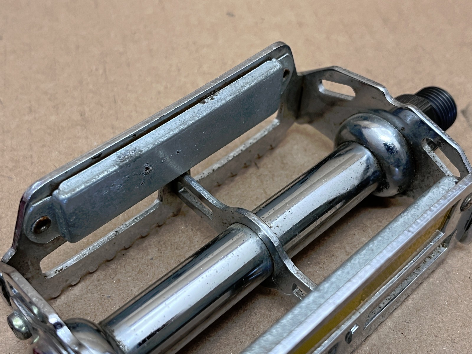 Vintage KKT RT-SF Bike Bicycle Pedals w/ Cat Eye Reflectors 9/16″ Japan