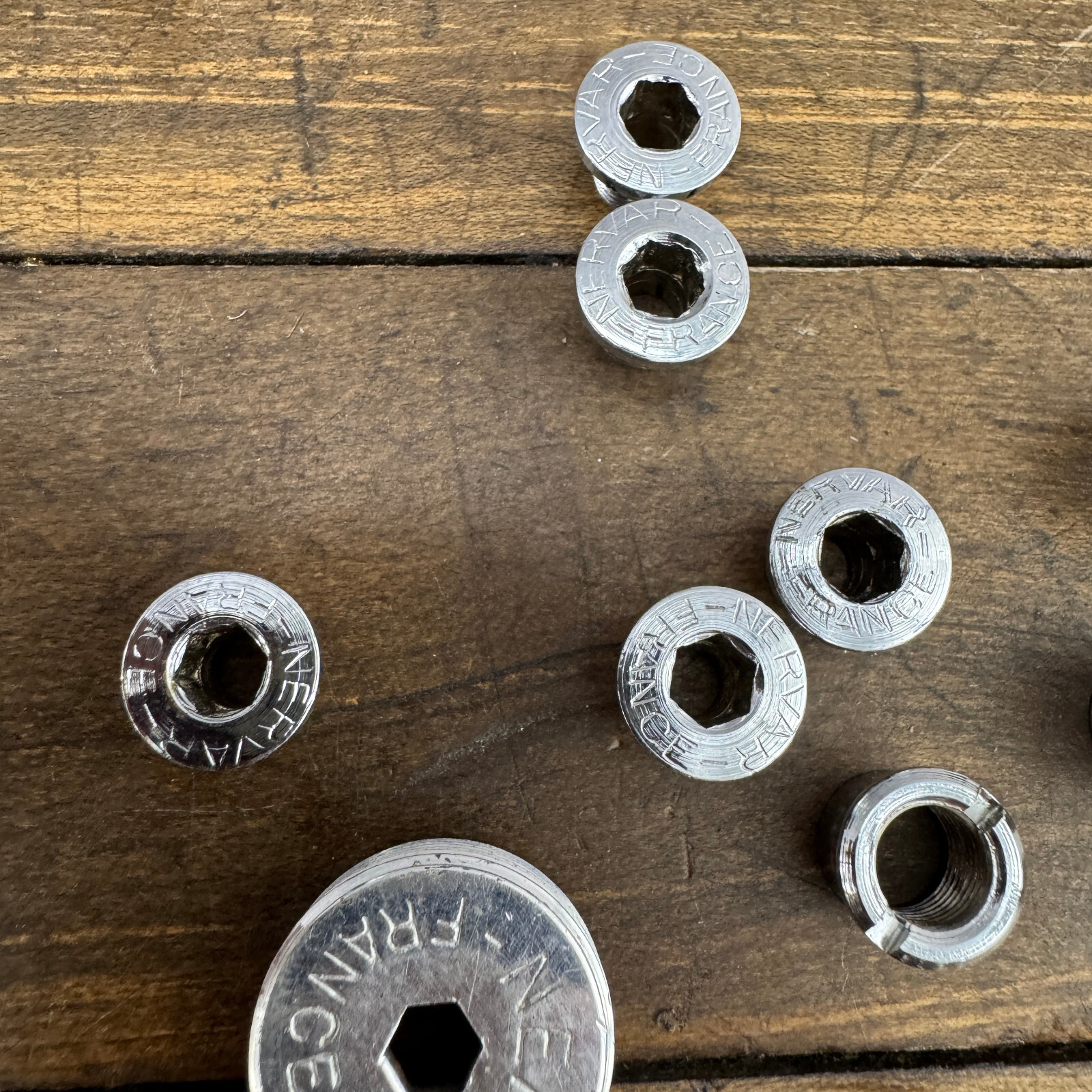 Vintage Nervar Dust Cap Single Crank Arm Chainring Bolt 1970s 1980s France
