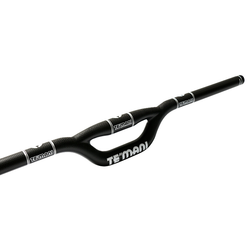 3K Full Carbon Bicycle Handlebars MTB Folding Bike Rise Bar 25.4/31.8*420-740mm