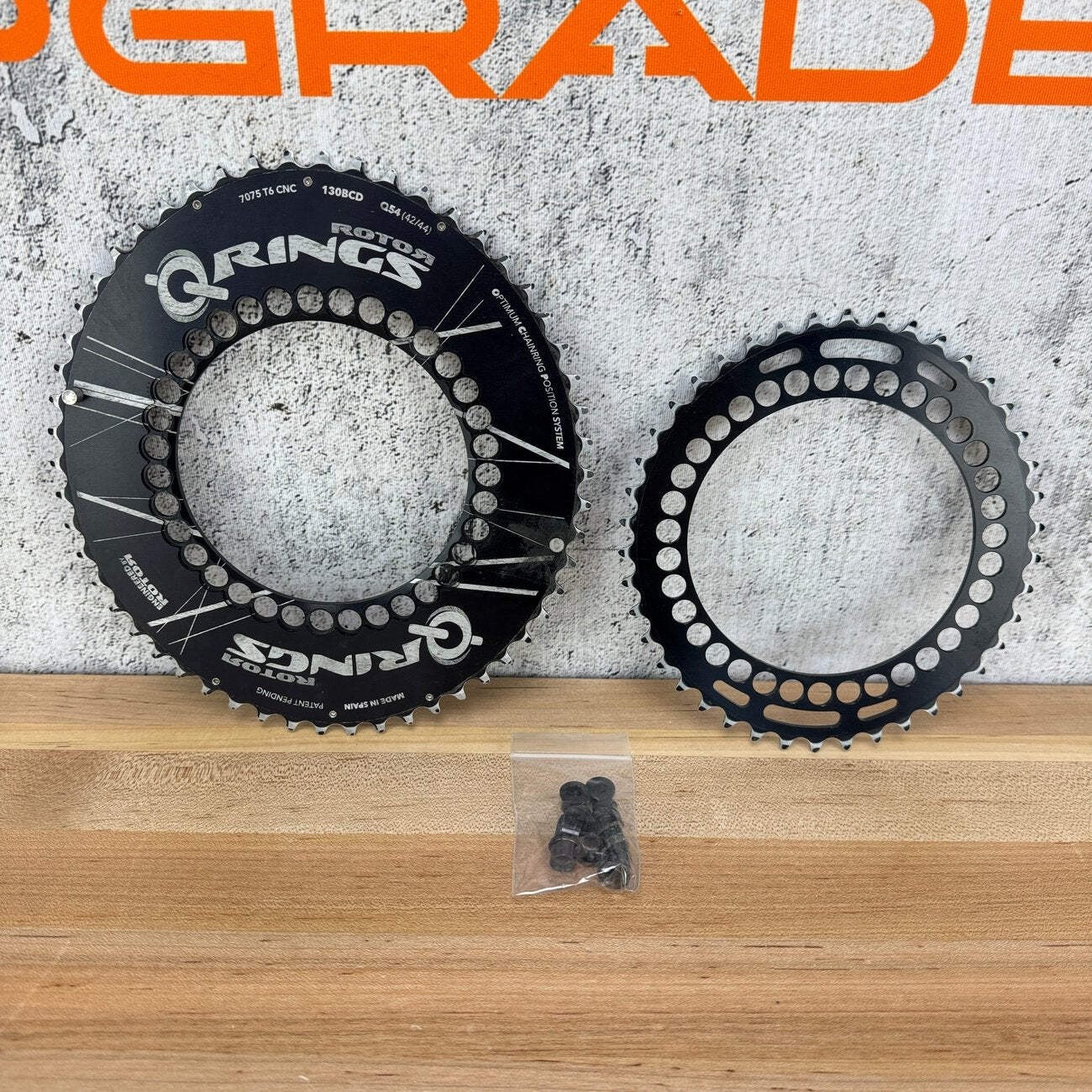 Rotor Q Rings Oval 130 BCD 54/42t 11-Speed Bike Chainring Set 228g