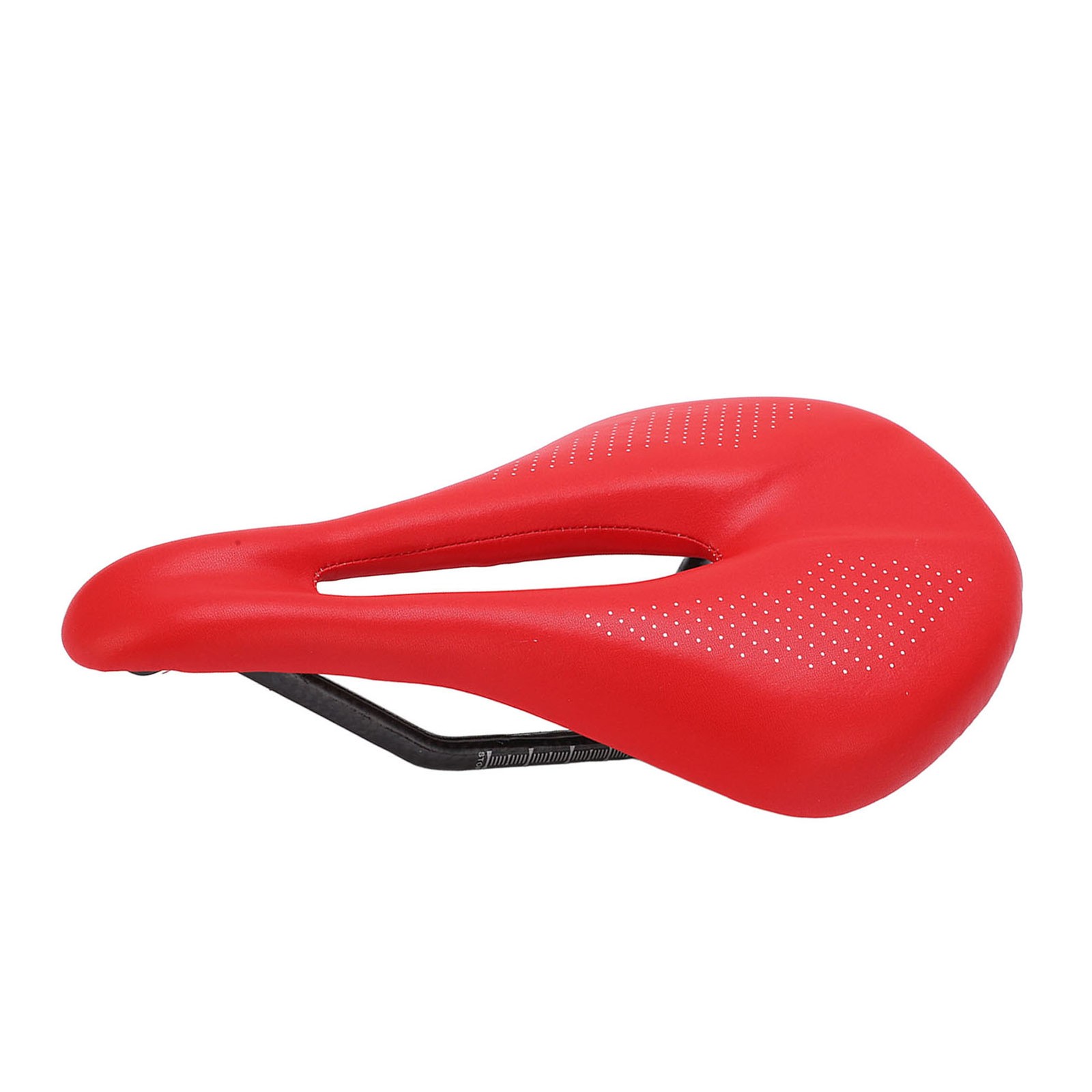 White Saddle Replacement Comfortable Hollow 3K Carbon Fiber + Leather