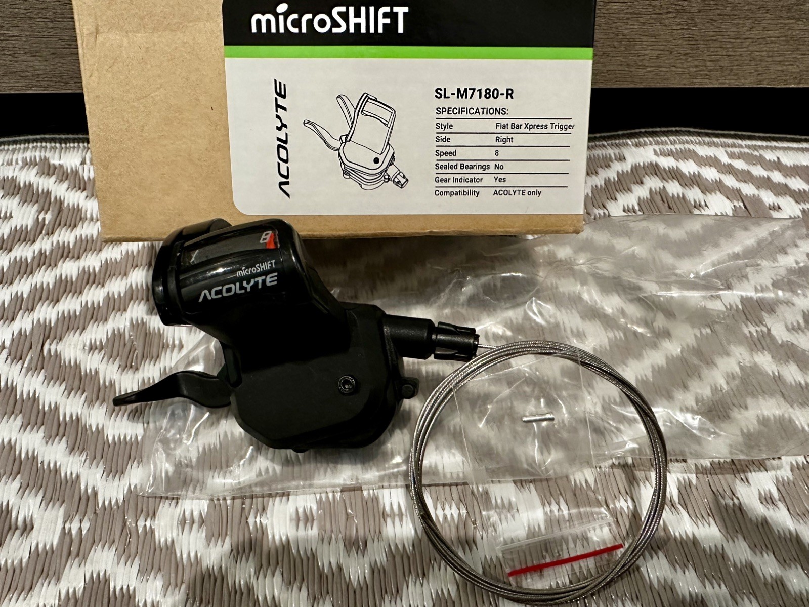 microSHIFT Acolyte 8-Speed Groupset Bundle 12-46t Cassette Medium Cage Clutch